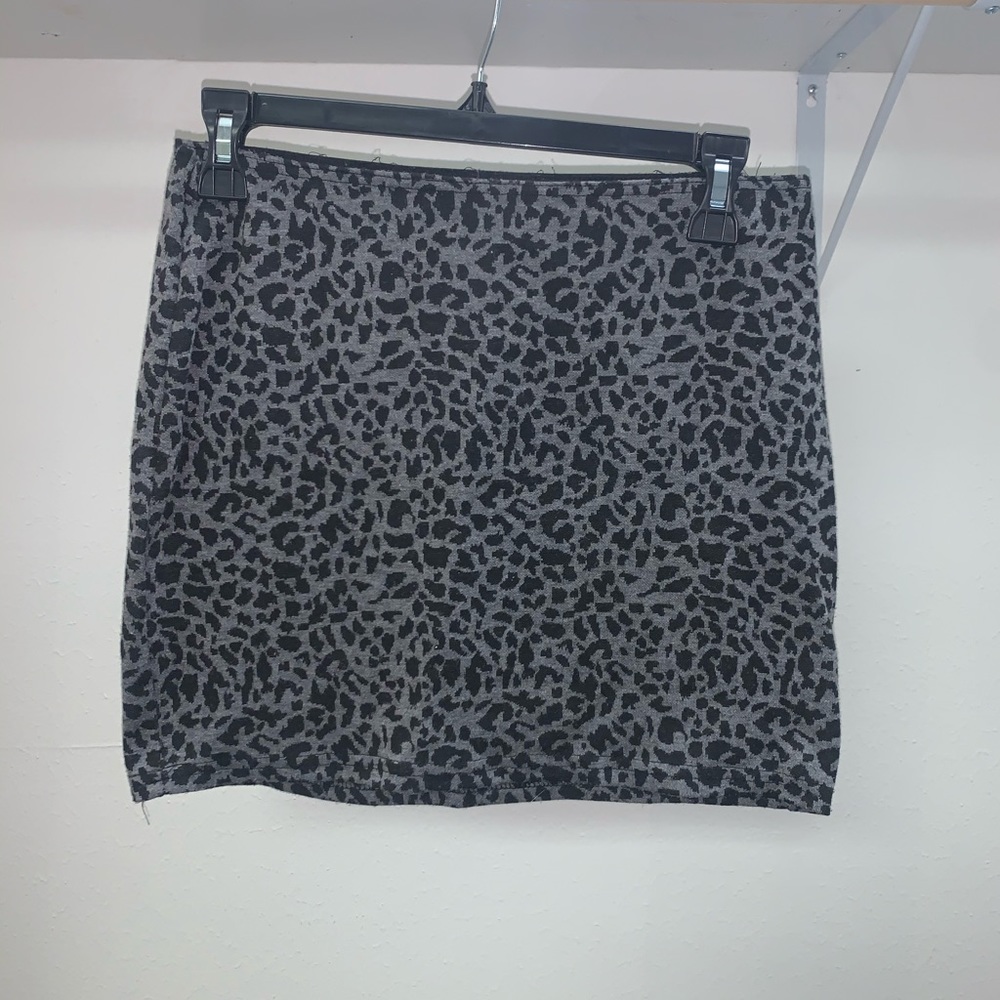 Animal Print Mini Skirt